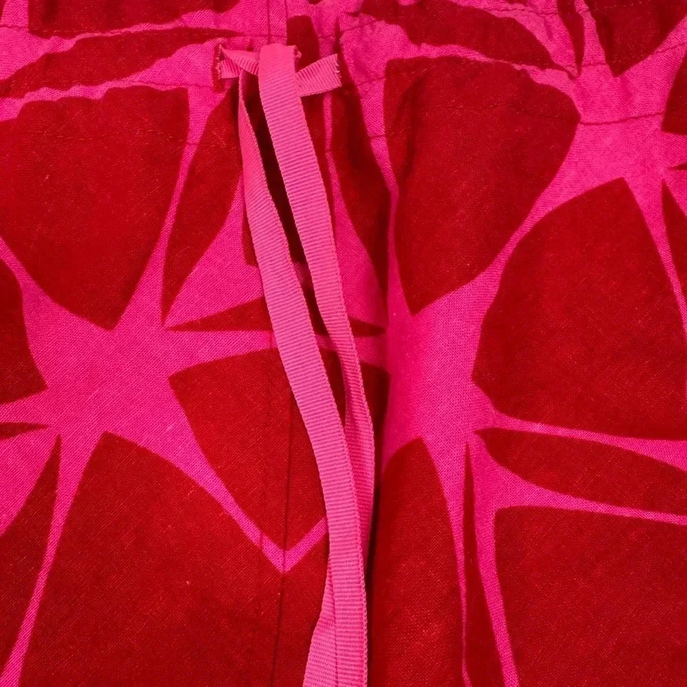 H&M Women’s Linen Blend Skirt‎ Red Hot Pink US 8